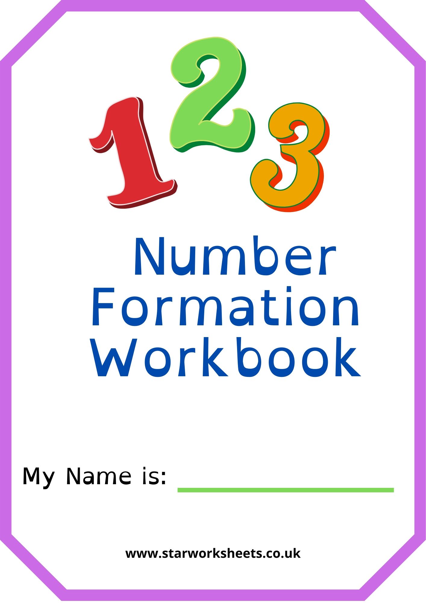 Number-Formation-Workbook with open Dyslexic