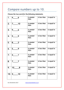 Compare numbers up to 10 pdf 1