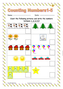 counting number between one to five pdf 2