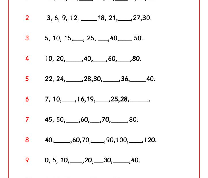 thumbnail of Fill the missing sequences