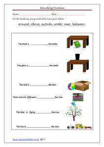 thumbnail of Describing Position of object.
