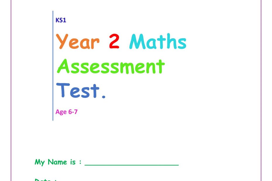 year 2 maths test pdf