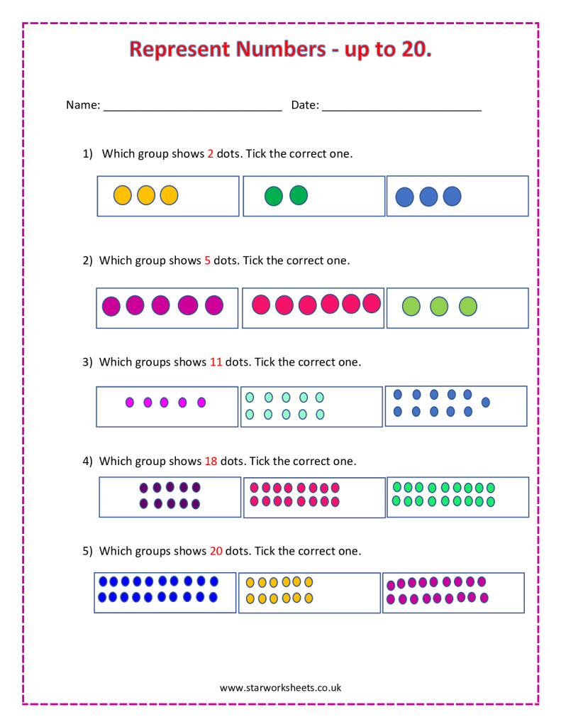 represent-numbers-upto-20-star-worksheets