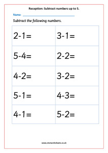 Subtraction up to 5. pdf