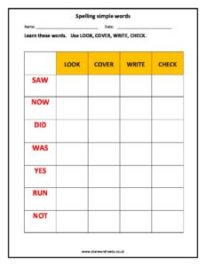 spelling simple words pdf 1