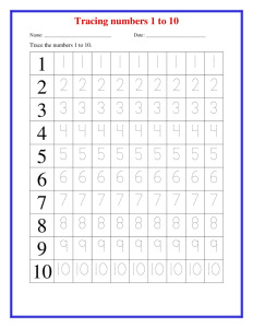 Tracing Number 1 to 20 Printable. | Star Worksheets