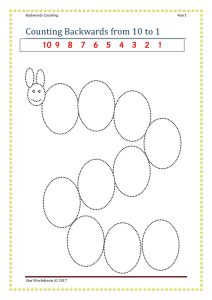 Counting Backwards from 10 to 1 1 pdf 1