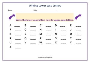 Writing lower case Letters pdf 3