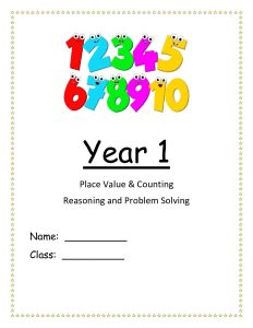 Year 1 Place Value Problem Solving Workbook 1 pdf 1