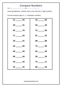 compare two digit numbers 1 pdf 1