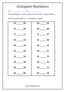 compare two digit numbers 2 pdf