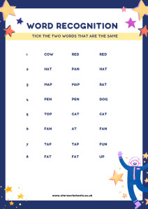 reception word recognition pdf