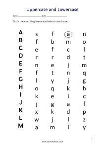 upper case and lower case pdf 1