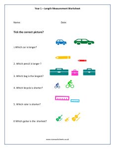 year 1 length measurment worksheet 2 pdf 1