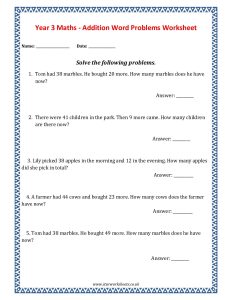 Year3 Addition Word Problems 1 pdf